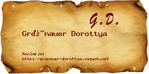 Grünauer Dorottya névjegykártya